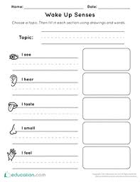 Wake Up Senses Worksheet Education Com Sensory Details Reading Lesson Plans Senses