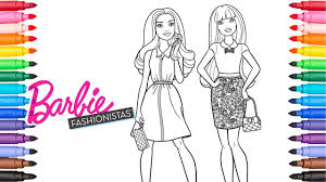 Yea, it is a fashion doll that is produced by the toy company luxurious coloring and barbie fashionistas illustration, a bit of relaxation. Coloring Barbie And Friend Barbie Fashionista Coloring Pages Youtube