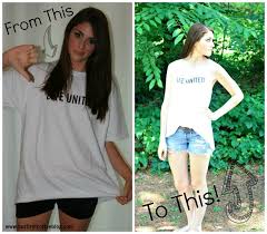 Shop america's first name in comfort with clothing for the whole family. Diy Oversized T Shirt Into Racerback Tank Top With No Sewing But First Coffee Connecticut Lifestyle And Motherhood Blog