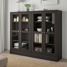 Some of the most reviewed products in brown office storage cabinets are the welwick designs 30 in. Havsta Dark Brown Storage Combination W Glass Doors 162x37x134 Cm Ikea