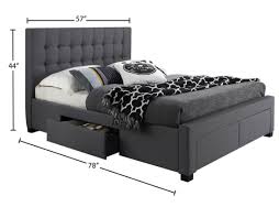 Choose between single or double beds, in light or dark colors, with or without headboards, and in modern, sleek designs or classic, elegant styles. Alana Platform Storage Bed Charcoal Grey T2152 Furniture Depot