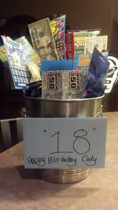 When buying 18th birthday gifts, it's not always assured that the present you choose will be loved by the recipient. 18th Birthday Gift For My Son Filled With Candy Lottery Tickets Cash And Gift Car 18th Birthday Gifts For Boys 18th Birthday Gifts Birthday Gifts For Boys