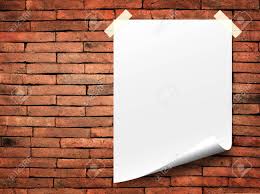 Maybe you would like to learn more about one of these? White Paper Notes Stick Tape On The Orange Brick Wall Stock Photo Picture And Royalty Free Image Image 9767954