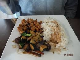 $2.00 (pork, chicken, or beef), $3.00 (shrimp) Rice And Meat Something My Man Ate For 10 Minutes Before My Order Came Out Picture Of Maru Sushi Grill East Lansing Tripadvisor