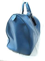 Auth louis vuitton mongram vintage canvas sac polochon duffle bag. Louis Vuitton Keepall Toledo Epi Blue 50 Duffel Bag