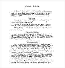 10 Employment Agreement Templates Word Excel Pdf Templates Contract Template Contract Templates Employee Contract Template