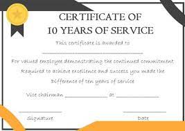 It ensures and states that the employee is working for a company from the mentioned time period it works as a proof for the employee. 10 10 Years Award Certificate Template Ideas Award Certificate Awards Certificates Template Certificate Templates