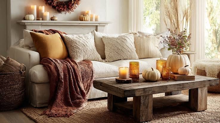 Warm practical family living room in Mauritius with coordinated furniture