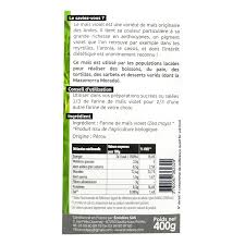 Farine De Mais Violet Bio 400g Nutri Naturel
