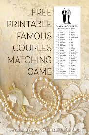 With justin zachary, libby letlow, andrew mccarty, e. Famous Couples Matching Game Flanders Family Homelife