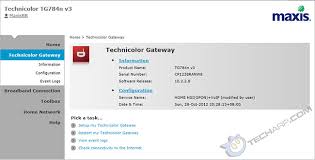 Don't worry if your personal computer does not come with. Tech Arp Setting Up Maxis Ftth On The Technicolor Tg784n V3 Gateway Rev 2 0