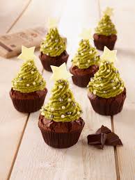 Cup Cake Sapin Aux Deux Chocolats Dessert Facile Et Rapide Recette Dessert Chocolat Buffet Sucre