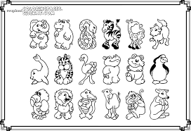 Lets pick up colored pencils, take b/w drawings of animals and… lets go! Realistic Zoo Animal Coloring Pages Novocom Top