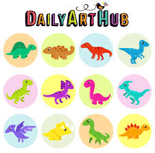 Download Baby Dino Collage Sheet Clip Art Set Daily Art Hub Free Clip Art Everyday