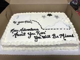 If there is a dress code, include it in the sms.] back to top. Retirement Farewell Cakes Carries Cakes Confections
