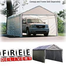 Canopy Enclosure Kit 12x20 Shelter Portable Uv Protection Garage Car Port Cover Carport Car Canopy Tent Garage Canopies