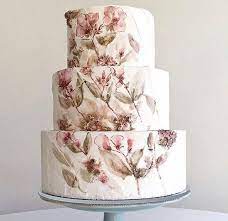 Romantic Wedding Cake With Images Vegan Wedding Cake Watercolor Cake Cake Design Inspiration