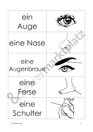 bildkarten memo spielkarten ratsel zum themenfeld korper modul 4 unterrichtsmaterial im fach daz daf bildkarten spielkarten karten