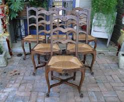 Antique French Dining Chairs Rush Seats Shells Tall Ladder Back Stretchers Frenchcountry Craftsmenoftheera French Dining Chairs Dining Chairs French Antiques