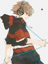 People cartoon illustration, manga, oyasumi punpun, group of people. Brown Haired Boy With Headphones Anime Convention Manga Fan Art Boy Manga Boy Boy Fashion Illustration Png Pngegg