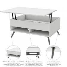 They have classic lines and are often in beautiful wood, making them an ideal piece of furniture for most people. Krom By Bestar 37 Lift Top Coffee Table With Metal Legs Mimbarschool Com Ng