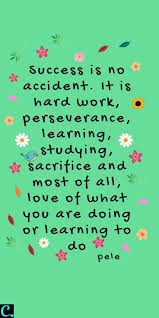 Success Is No Accident It Is Hard Work Perseverance Learning Studying Sacri Josh Loe