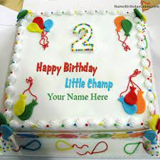 Beautiful cake 😍 #cake #cakedecorating #cakedecoratingideas #birthdaycake #numbercake. 2nd Birthday Cake For Baby Boy With Name Baby Viewer