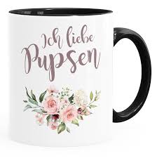 Ich Liebe Pupsen Tasse Blumenkranz Rosen Kaffeetasse Teetasse Keramiktasse Moonworks Akowi In 2020 Kaffeetassen Keramiktasse Tassen