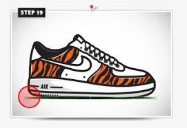 Of course the shoes also need a pair of laces! Draw Shoes Nike Air Force Ones Drawing Easy Hd Png Download Transparent Png Image Pngitem