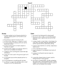 The best free online crossword is brand new, every day. 14 Sports Crossword Puzzles Kitty Baby Love