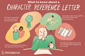 To be concerned about the type of information being gathered, who's accessing it and how it will be disposed of. Character Reference Letter Sample