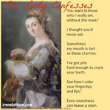 Live Your Poem...: ArtSpeak! Portraits poem "The Lady Confesses"