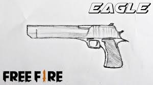 Let's also disussabout free fire guns skins. How To Draw Free Fire Desert Eagle Easy Youtube
