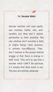 Secular Witch Ritual Magic Witchcraft Spell Books Wiccan Spell Book