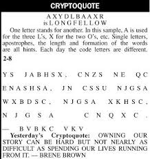 New daily puzzles each and every day! Cryptoquote Puzzles Rutlandherald Com