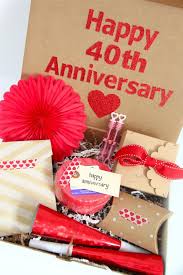 Ruby anniversary decorations, invitations and supplies. Happy 40th Anniversary Gift Idea Smashed Peas Carrots 40th Anniversary Gifts Happy Anniversary Gifts 40th Wedding Anniversary Gifts