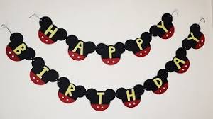 Maybe you would like to learn more about one of these? Diy Mickey Mouse Birthday Banner Mickey Mouse Party Decoration Ideas At Home Youtube