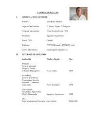 Aprende todo lo que debes de saber sobre formatos y encuentra modelos y ejemplos en el siguiente artículo: Curriculum Vitae Ing Julio Rene Morales Pages 1 7 Flip Pdf Download Fliphtml5