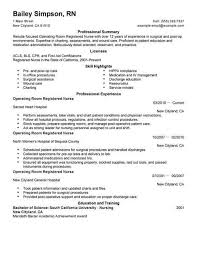 Best Operating Room Registered Nurse Resume Example Livecareer