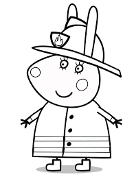 Peppa Pompiere Peppa Pig Peppa Disegni Da Colorare