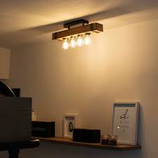 Wood Industrial Ceiling Lamp Reena Lampandlight