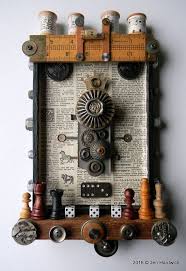 50 Off Box Art Assemblage Buttons Beads Found Object Etsy Box Art Found Object Art Shadow Box Art