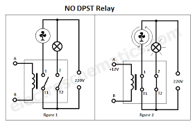 This switch has two poles with two similar circuits side by side. Double Pole Single Throw Dpst Relay