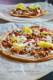 Pizza Au Quinoa Kebab De Proteines De Soja Recette Kebab Proteine De Soja Pizza