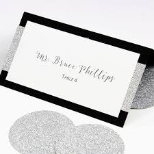 Make Your Own Layered Wedding Place Cards With Glitter Paper Wedding Place Cards Place Cards Wedding Diy Printable Place Cards Wedding