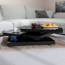 Simple dark gray carpets for living room bedside sofa coffee table floor mat rug. Rotating Coffee Table High Gloss Layers Modern Living Room Furniture Lounge Mdf Ebay Wohnzimmertische Couchtisch Wohnzimmertisch