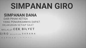 Pengertian rekening giro beserta cara penarikan dan manfaatnya untuk bisnis. Simpanan Giro Pengertian Dan Jenis Jenis Simpanan Giro Youtube