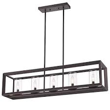 Maybe you would like to learn more about one of these? Emliviar 5 Light Kitchen Island Lighting Modern Domestic Linear Pendant Light Fixture Oil Rubbed Bronze Finish With Clear