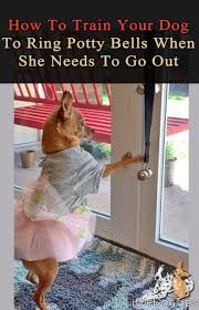 Develop a potty procedure before you start training, and then stick to it. Train Your Dog To Use Potty Bells In 3 Easy Steps