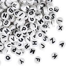 Put together an alphabet bead sensory bag. Naler Pack Of 1200 Alphabet Spacer Beads 7 Mm Round Beads For Jewellery Making And Crafts Amazon De Home Kitchen